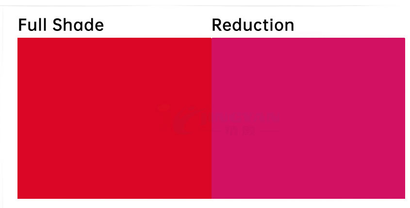 高性能染料溶剂红195着色颜色示意图