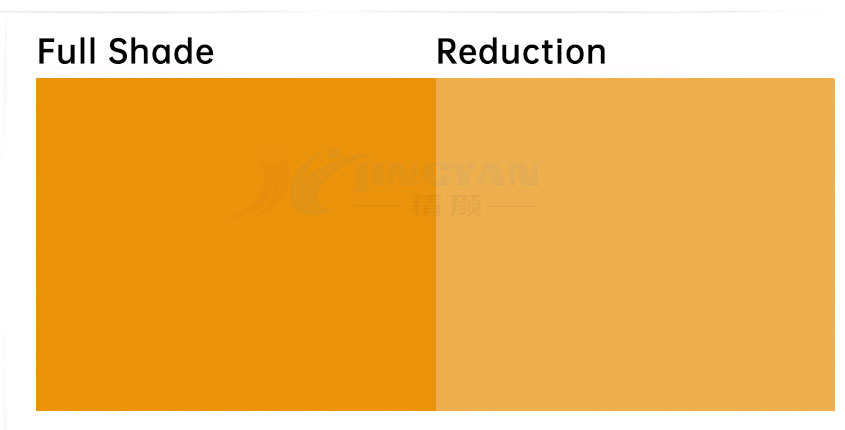 钛铬棕无机颜料棕24原色与冲淡色示意图