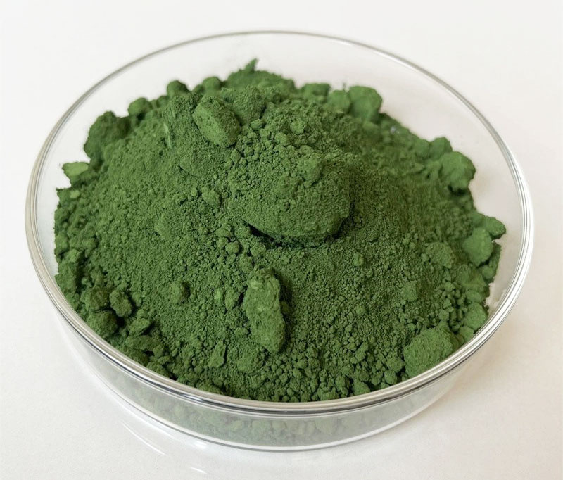 氧化铬绿无机颜料色粉实拍图