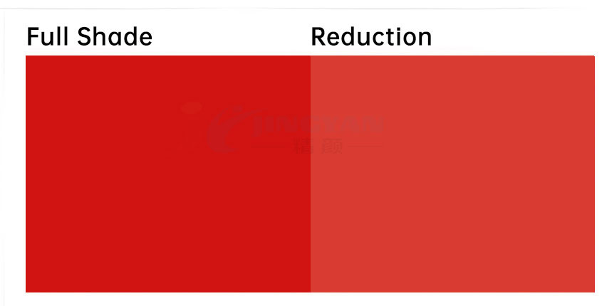 镉红颜料红108颜色示意图