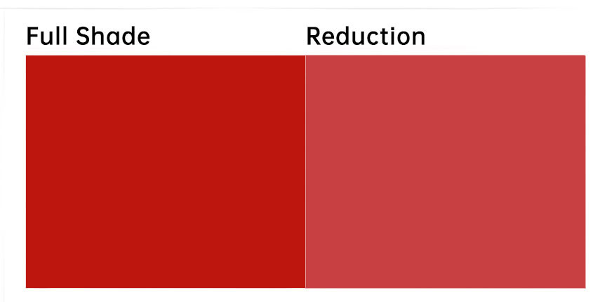 高性能苝红颜料红149色卡展示