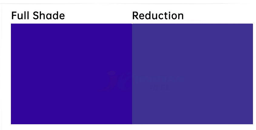 溶剂蓝122蒽醌染料着色色卡示意图