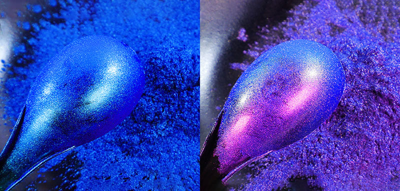 蓝紫色变色龙颜料