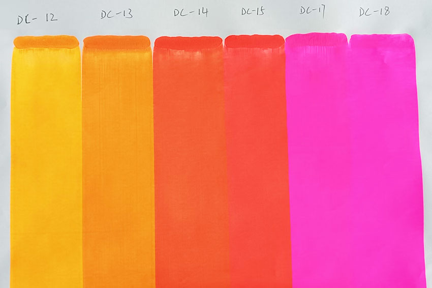 润巴DC涂料油墨荧光颜料刮板色卡