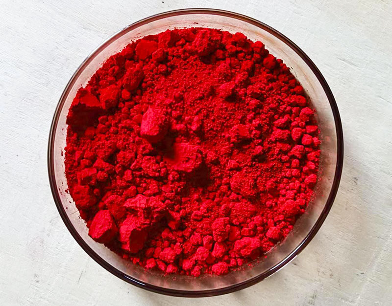 润巴镉红颜料I4140L色粉实拍图